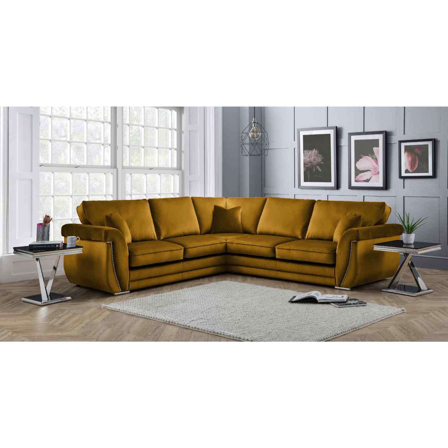 Luca Full Back Large Corner Sofa - Image 13