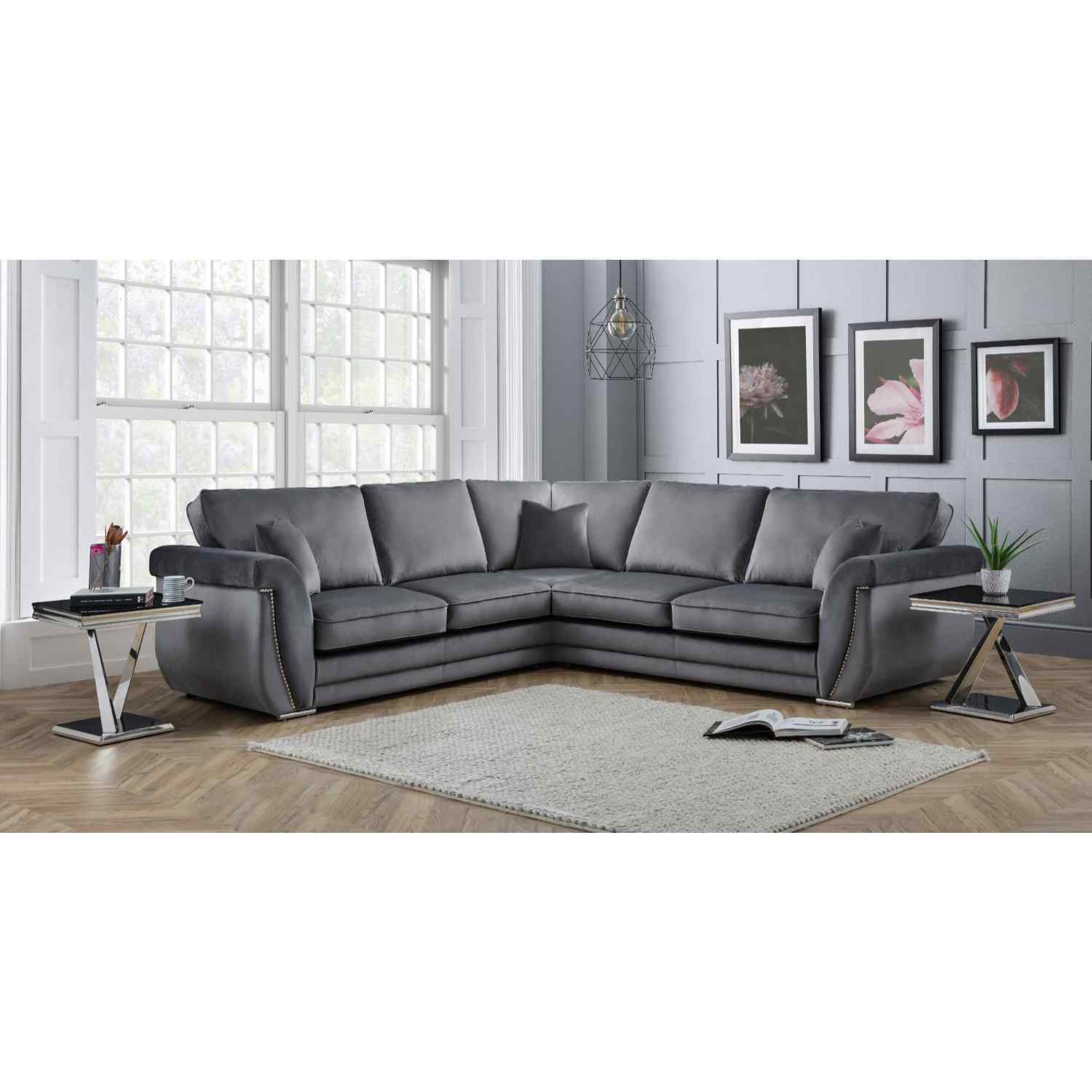 Luca Full Back Large Corner Sofa - Image 19