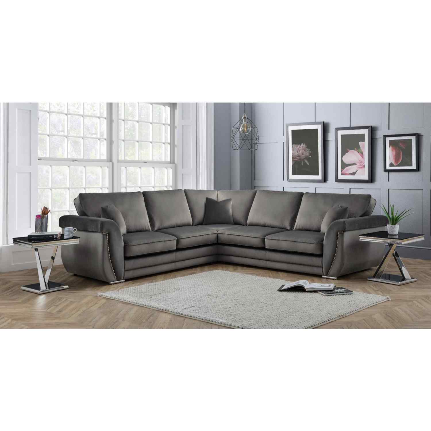 Luca Full Back Large Corner Sofa - Image 12