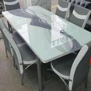 Grey Waves Turkish Style Dining Table & Chair