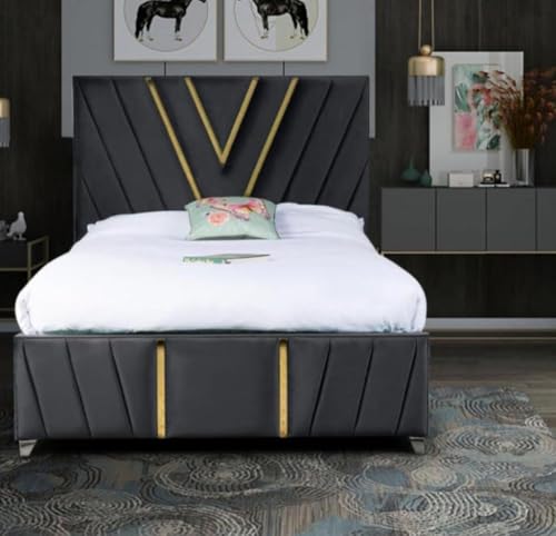 MDS BEDS Upholstered Ottoman Storage Bed | King Size Bed with Storage | Velvet Double Bed Frame | Bed Frames - Image 5
