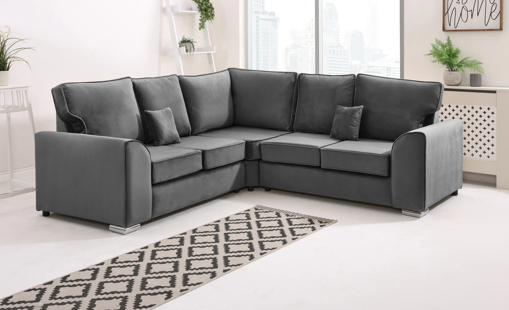 Dylan Sofa Collection: 1-Seater, 2-Seater, 3-Seater, & 5-Seater Options in Plush Crush Chenille and Kensington jumbo cord Fabric – Perfect for Your Home in the UK!