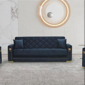 LION SOFA BLACK AND GOLD