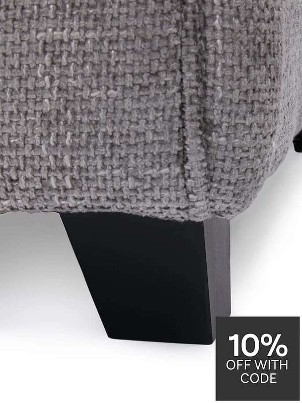 Very Home Dury Chunky Weave Corner Group Sofa - Image 7