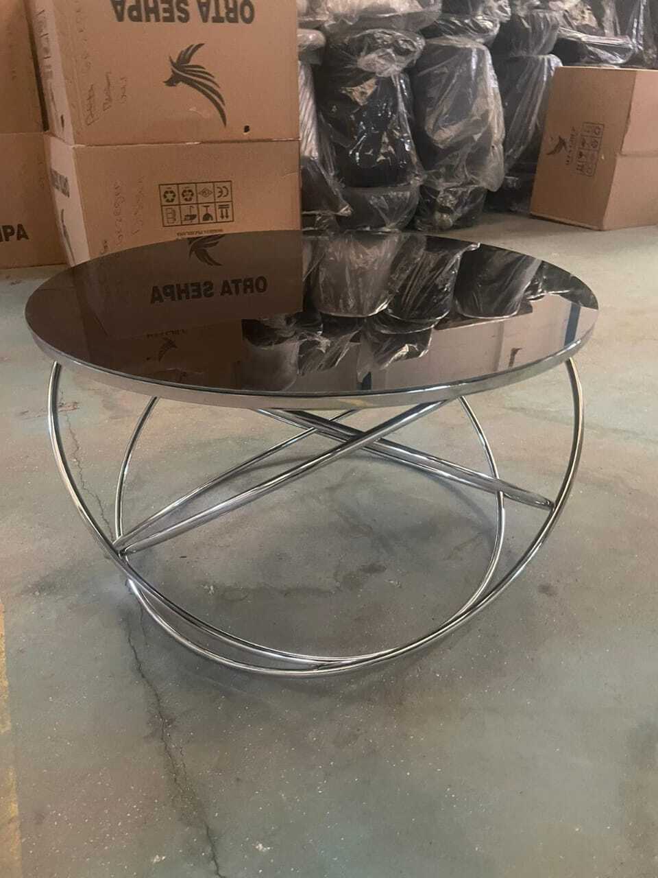 THE PLANET SILVER LEG COFFEE TABLE
