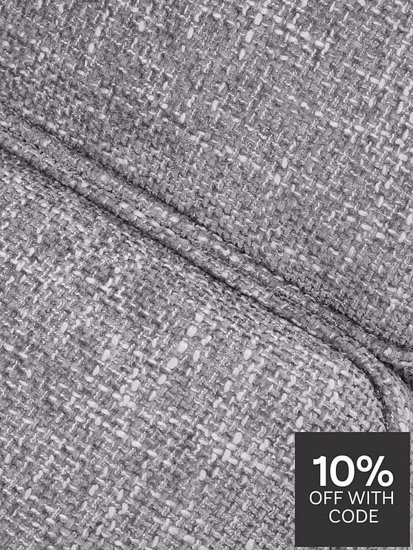 Very Home Dury Chunky Weave Corner Group Sofa - Image 6